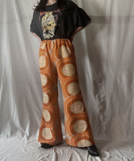 【RE;CIRCLE】 RE Antique Curtain Flare Pants③/ 210703-005