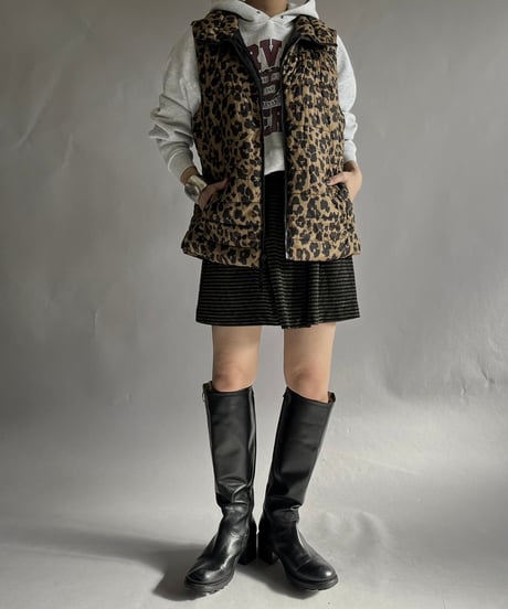 【USED】  GAP Leopard Patterned Vest /241214-020
