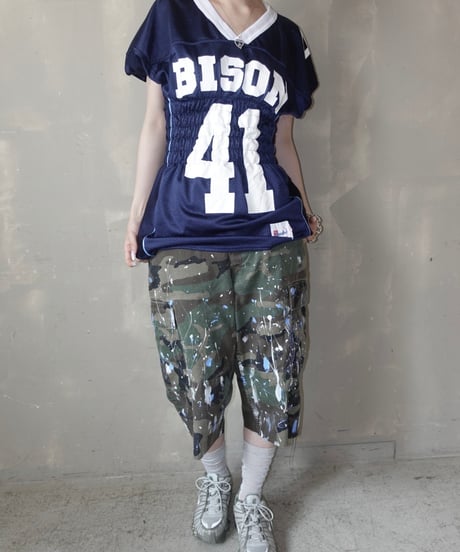 【RE;CIRCLE】 Re Shirring Football Shirt  /  250724-034