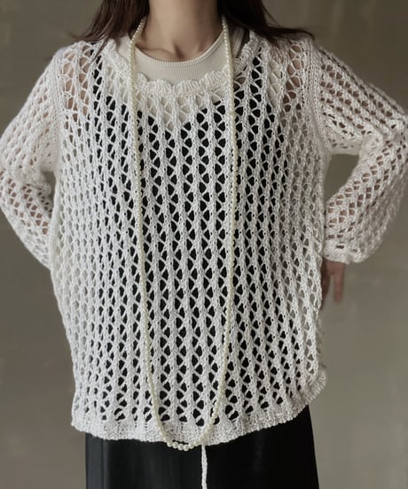 【USED】Crochet L/S Top/ 220312-002