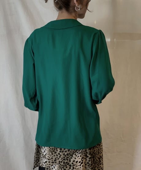 【USED】Poly Double Button Shirt/210217-057