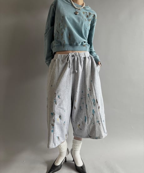 【USED】 Paint Short Sweat / 250925-008