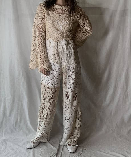 【RE;CIRCLE】 RE Crochet Pants①/210512-012