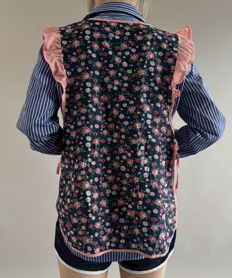 【USED】 Flower Pattern Euro Apron / 260321-010