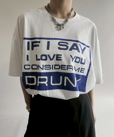 【USED】  90's ONEITA Message T-Shirt/250510-026