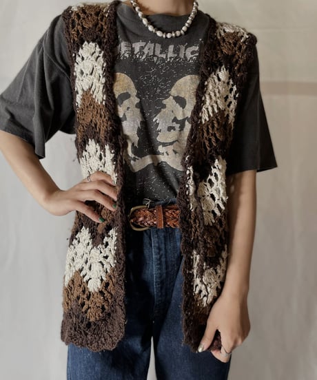【USED】  Crochet Vest/210825-032