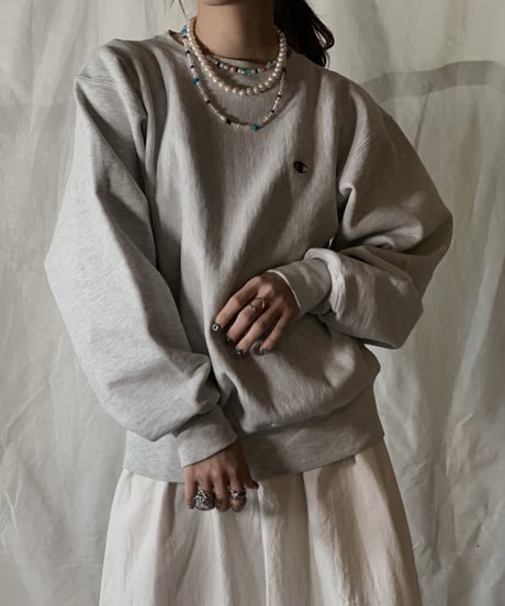 【USED】90's USA Champion Reverse Weave Sweat One Point /210210-023