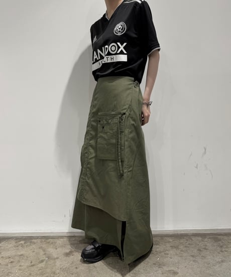 【RE;CIRCLE】 RE ARMY Flap Skirt/ 250703-003