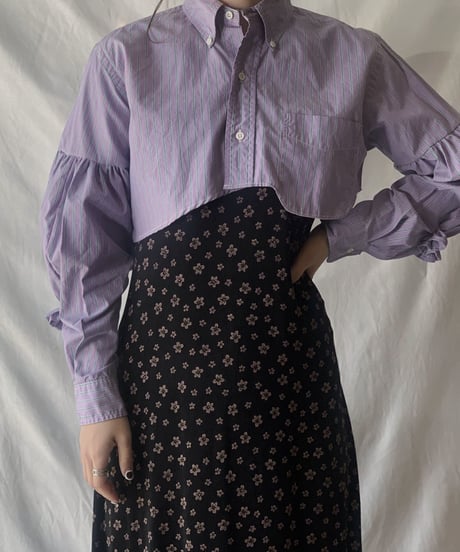 【RE;CIRCLE】  Gather Sleeve Short Shirt①/210303-035