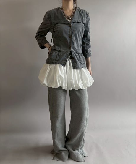 【USED】 Sailor Collar Design Zip-up Jacket / 260328-014