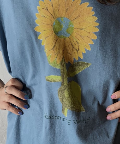 【USED】S/S T-shirt Flower③/210604-028