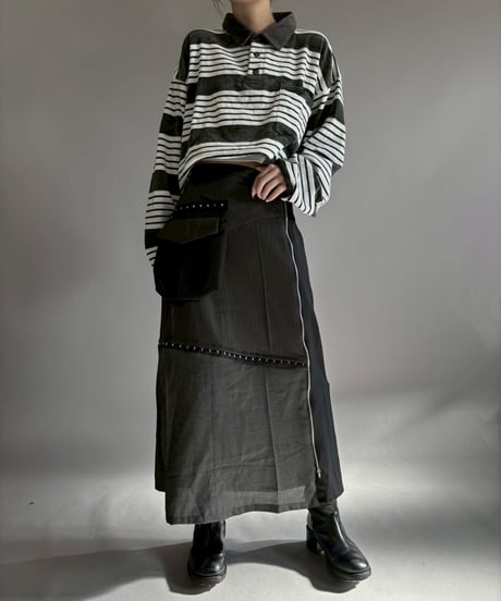 【RE;CIRCLE】 RE Suit Asymmetry Long Skirt / 260129-010