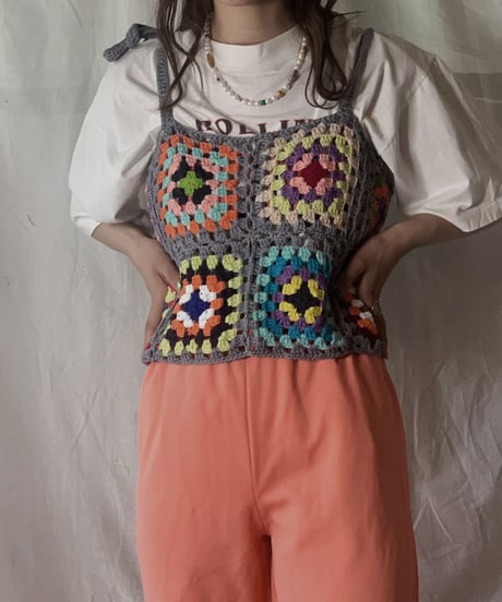 【NEW】 Granny Knit Bustier④/210421-023
