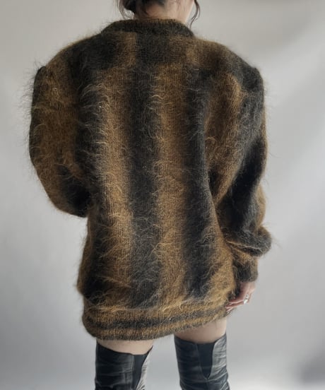 【USED】 Patterned knit Cardigan / 231209-021