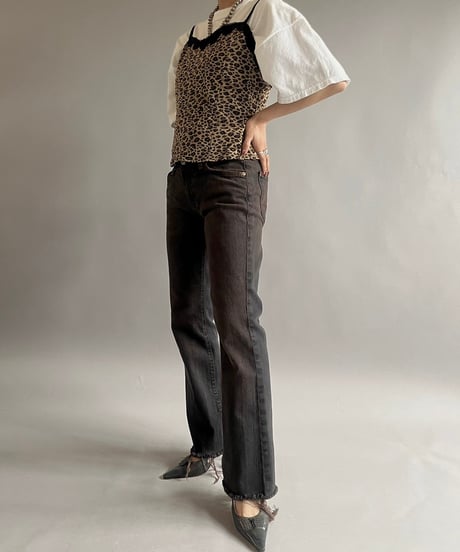 【USED】Leopard Patterned Camisole Top /240907-021