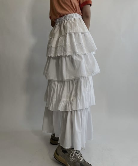 【RE;CIRCLE】 RE Tiered skirt / 220716-009