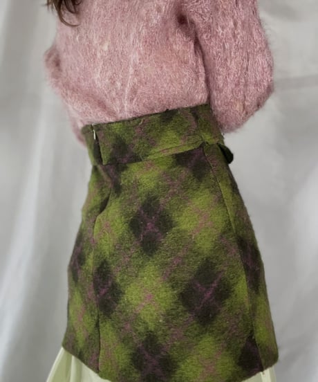【USED】 Wool Skirt made in Italy / 220107-003