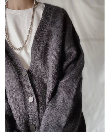 【USED】  Acrylic Knit Cardigan/220127-027