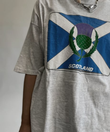 【USED】 T Shirt "Scot Land" / 220806-022