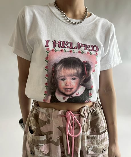【USED】 RESIZED 00s GILDAN I HELPED BROOKE! T-Shirt / 250830-023