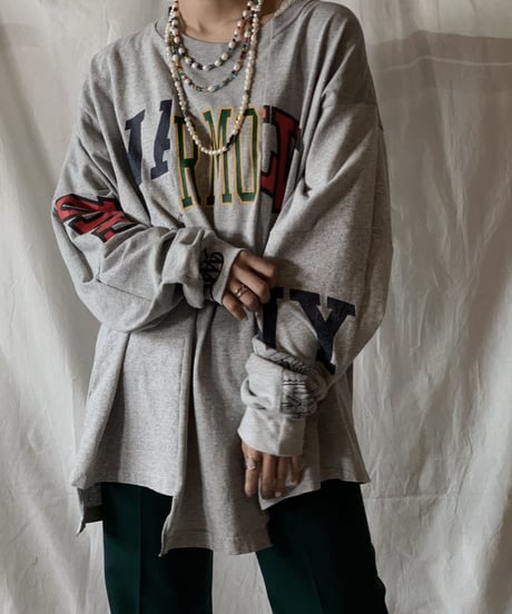 【RE;CIRCLE】 RE Patchwork L/S T-shirt①/210414-024