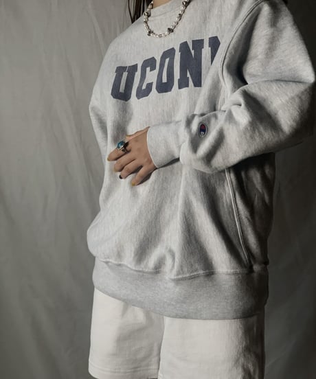 【USED】   Champion Reverse Weave Sweat UCONN/210516-022