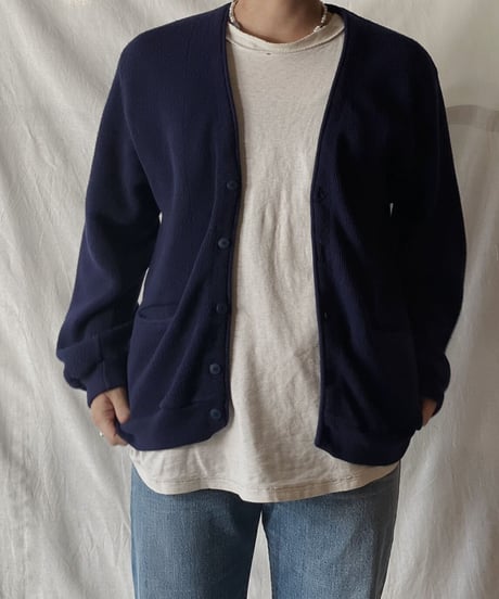 【USED】  Acrylic Knit Cardigan④/210304-006