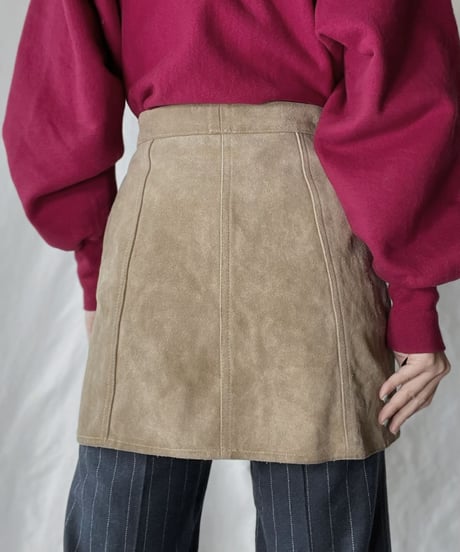 【USED】 Suede Tight Skirt/ 220127-021