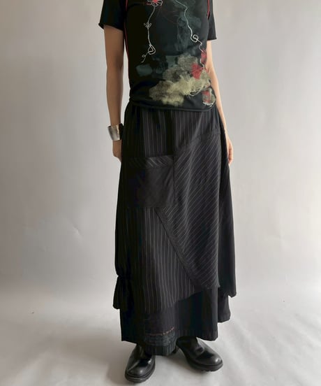 【USED】 Stripe Design Skirt /251014-014