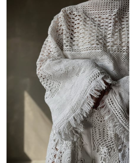 【RE;CIRCLE】 RE Crochet L/S Top①/20220317-001