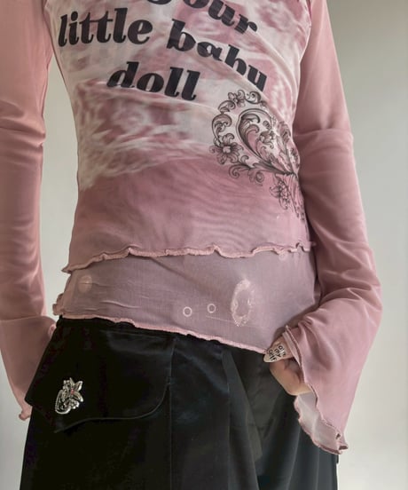 【USED】 Sheer Design Top / 260131-015
