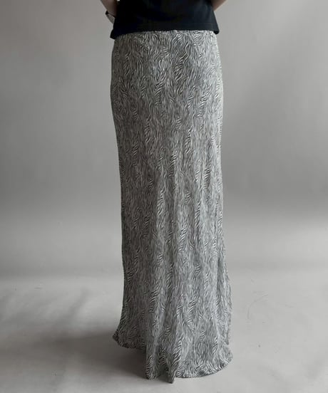 【USED】 Zebra Pattern Long Skirt /260418-036