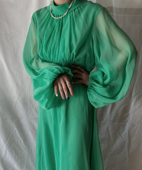 【USED】  Poly EURO Dress⑤/210407-023