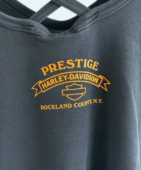 【USED】 Made in USA HARLEY DAVIDSON Back Closs Design T-Shirt / 260607-003