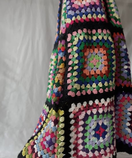 【RE;CIRCLE】 RE Granny Knit Long Skirt①/211014-012