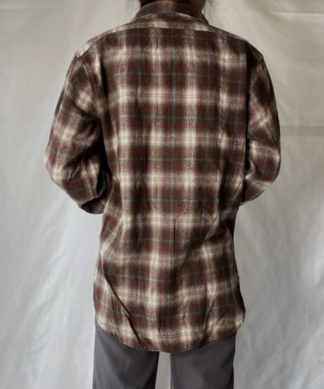 【USED】  Plaid Wool L/S Shirt ③/220127-026