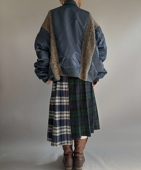 【RE;CIRCLE】 RE Kilt Long Skirt / 251204-004