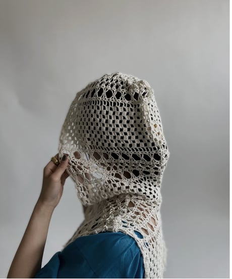 【RE;CIRCLE】 RE Crochet Lace Hood / 220427-002