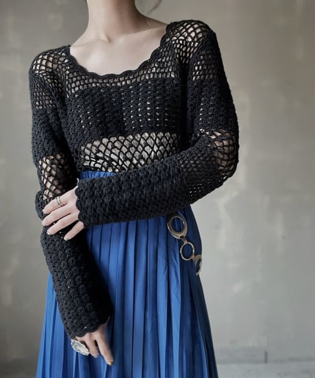 【USED】Crochet L/S Top/ 220319-017