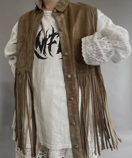 【USED】 Suede Shirt Vest / 230304-007