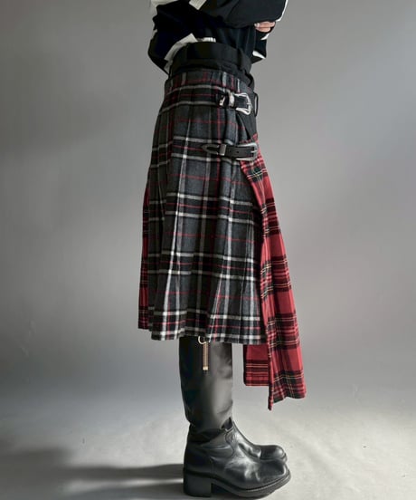 【RE;CIRCLE】 RE Kilt Long Skirt / 251204-010
