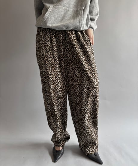 【USED】 Leopard shirt & pants set up  /250927-014