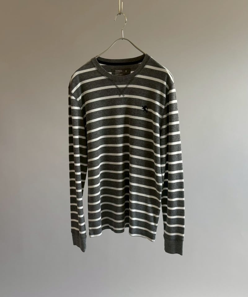 USED】 Border Pattern Thermal Top / 260613-003