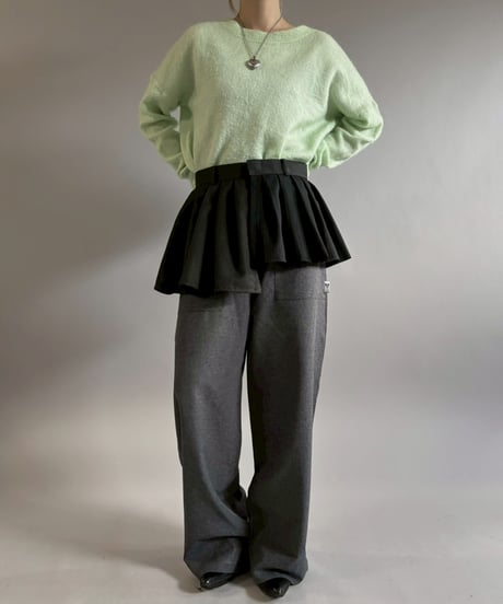 【RE;CIRCLE】 RE Suit Wrap Skirt Mini / 260129-004