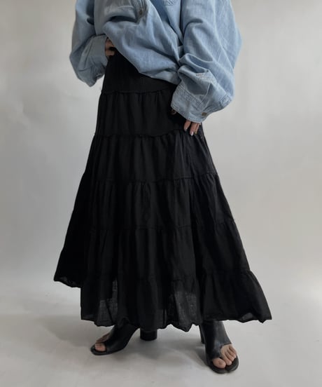 【USED】 Cotton Long Skirt / 220423-016