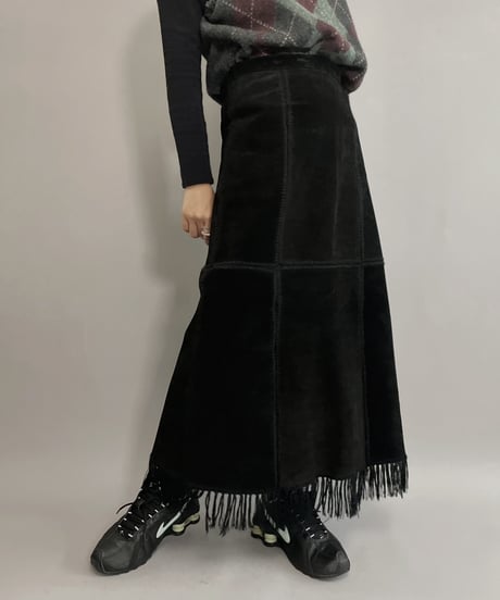 【USED】 Leather Skirt / 221022-013