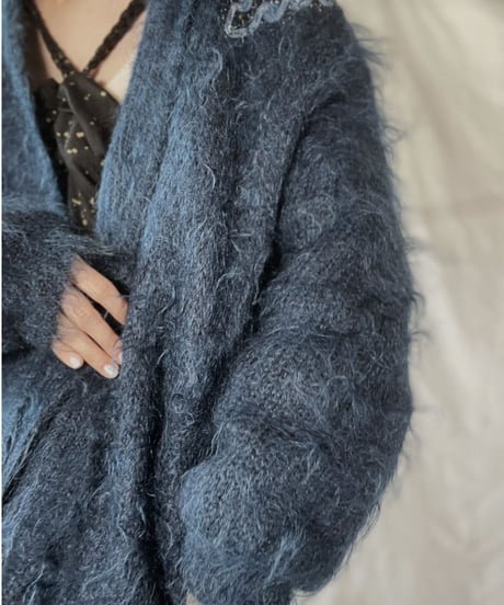 【USED】    Mohair Knit Cardigan/211216-016