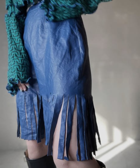 【USED】　Leather Short Skirt②/ 220212-043