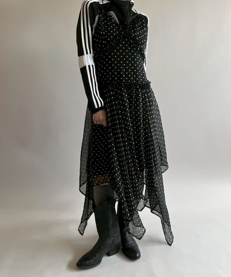 【USED】 STORIA Dot Pattern Camisole Long One-Piece  / 250517-008
