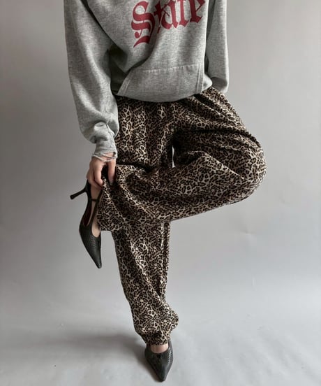 【USED】 Leopard shirt & pants set up  /250927-014